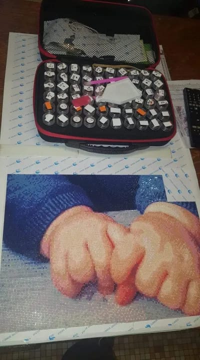 Customer photo review of Diamond Painting Personnalisé