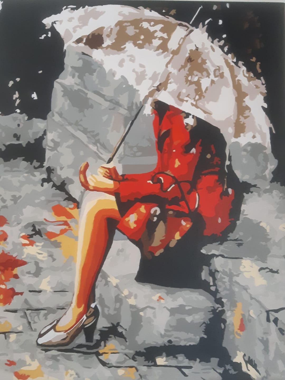Customer photo review of Femme seule sous la pluie