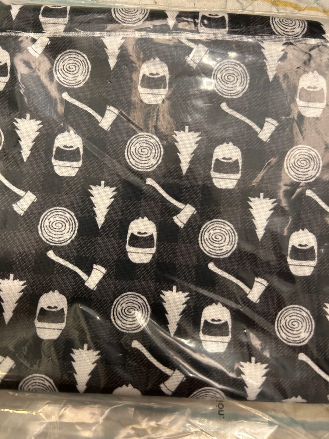 Customer photo review of End of Bolt Mystery Fabric - Black & Whites