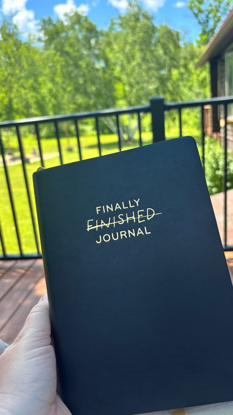 Customer photo review of Finally Finished Journal