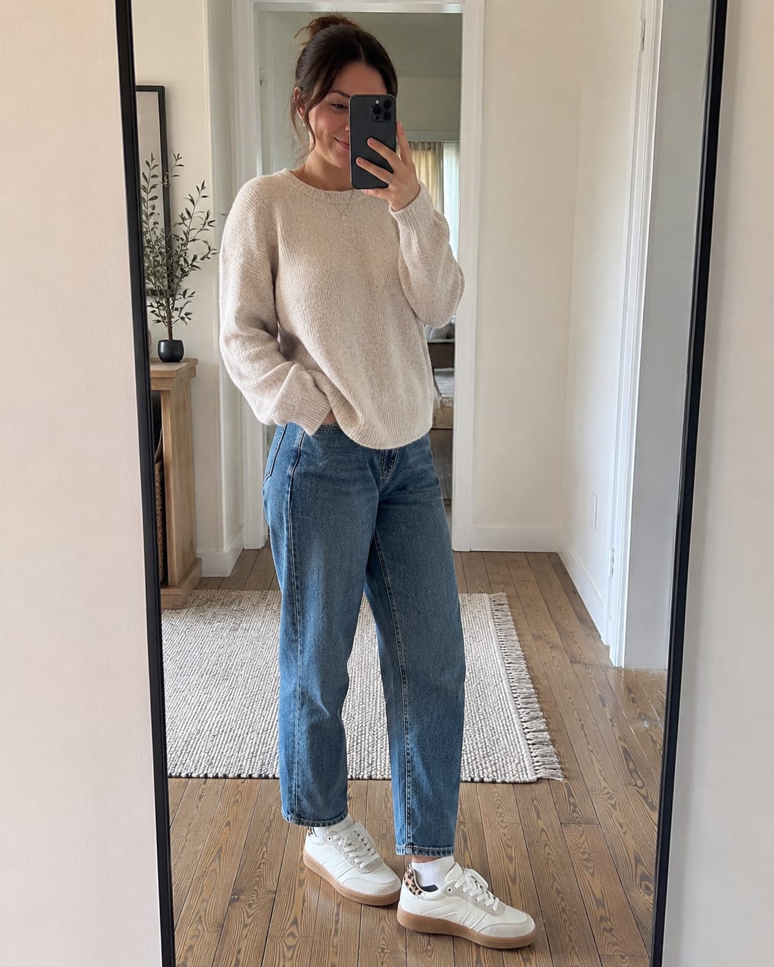 Customer photo review of LUCKY STEP Classic Retro Gum Sole Sneakers