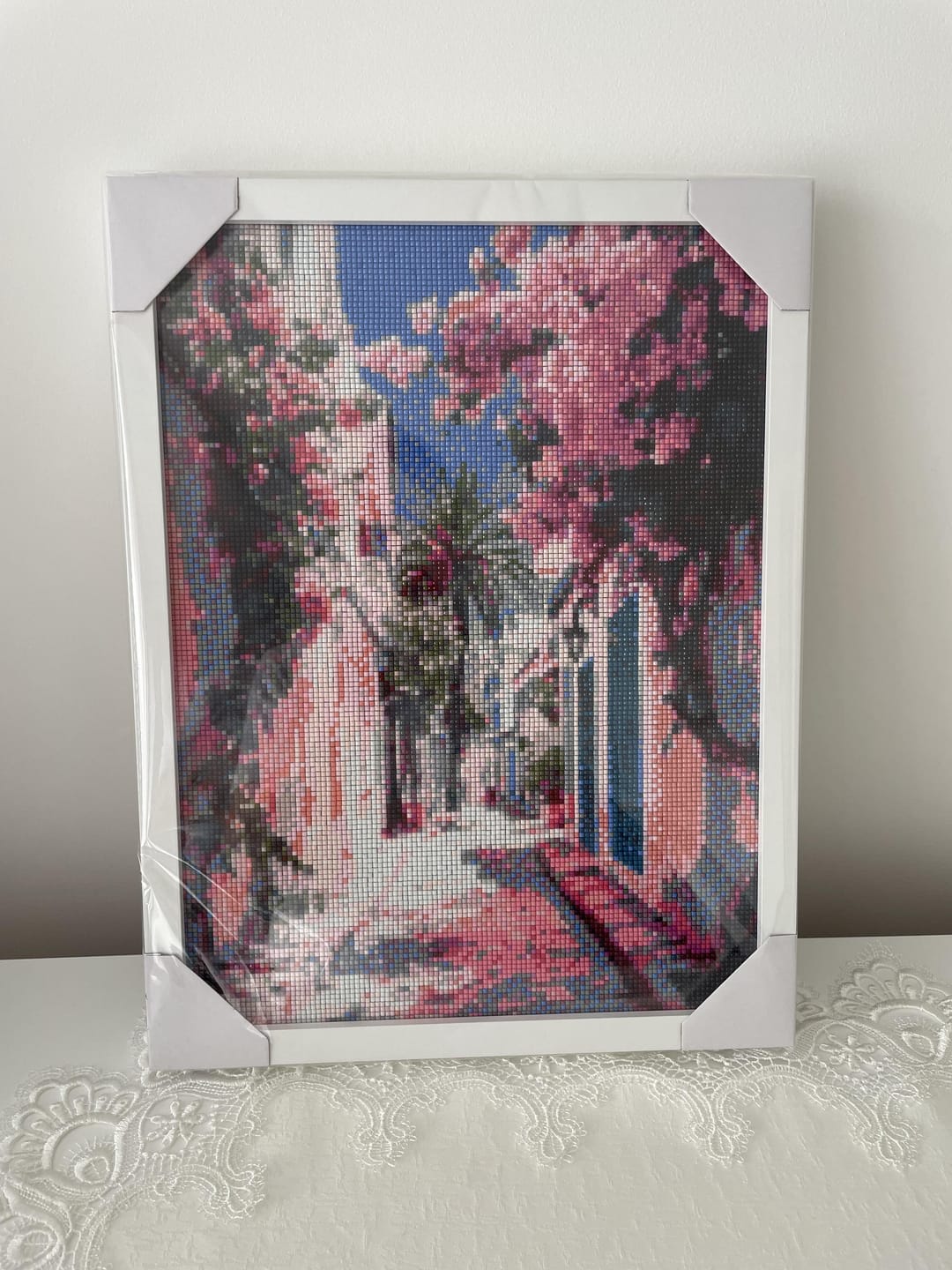 Customer photo review of Broderie Diamant - Ruelle fleurie