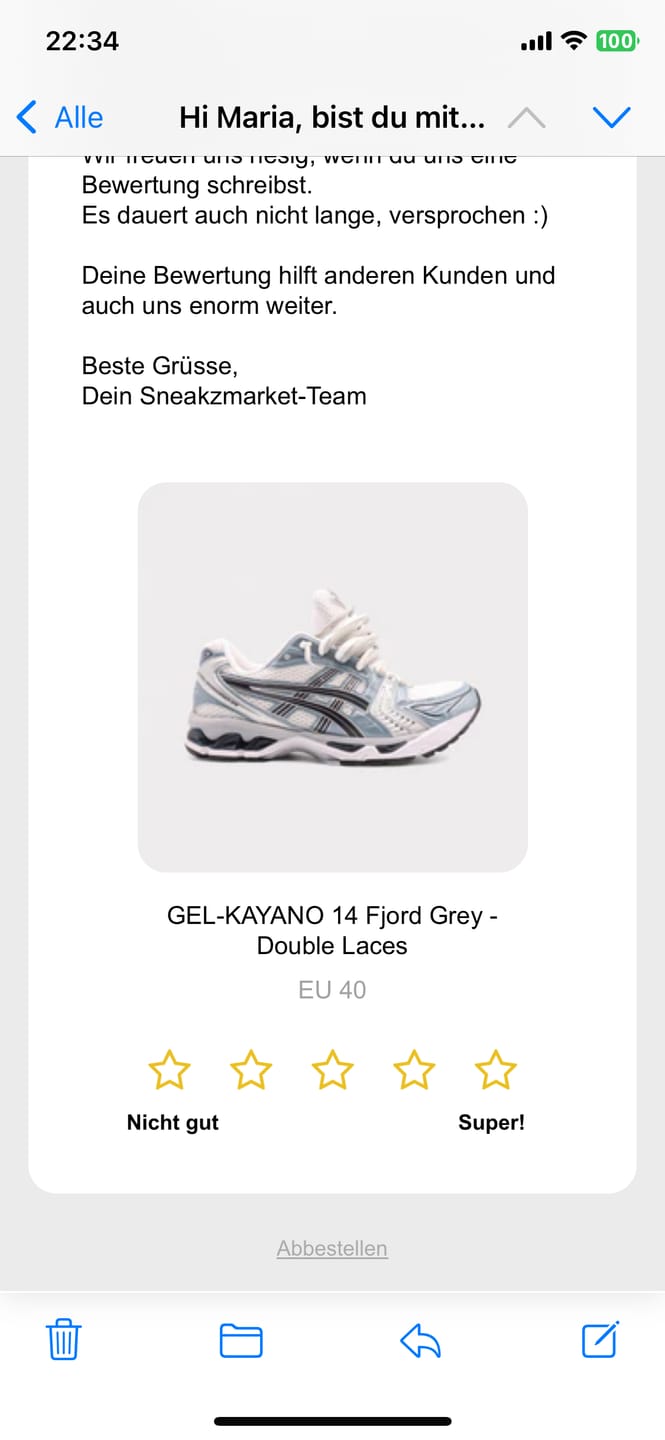 Customer photo review of GEL-KAYANO 14 Fjord Grey - Double Laces