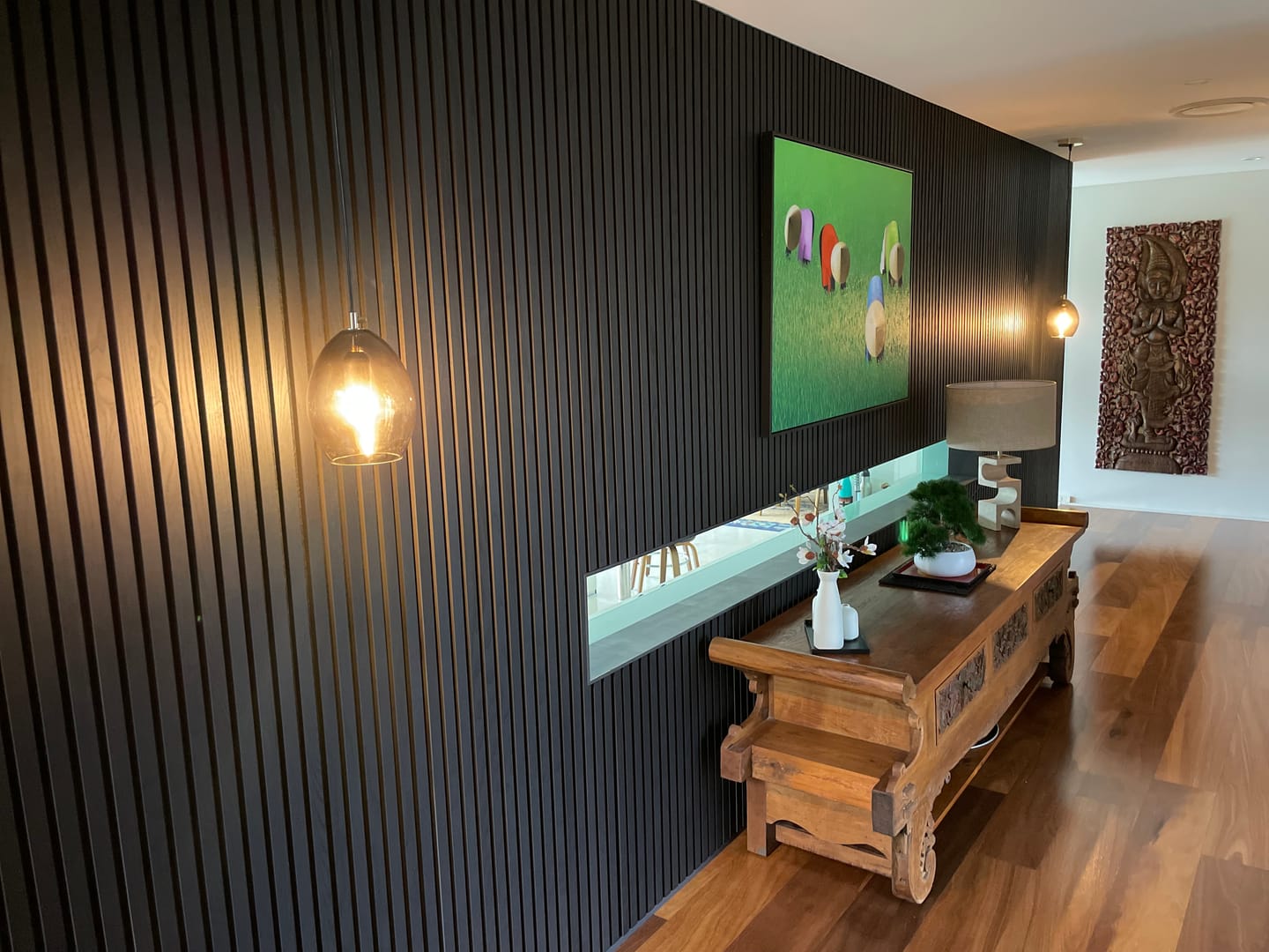 Customer photo review of Jet Black | Acoustic Panel 2.4M