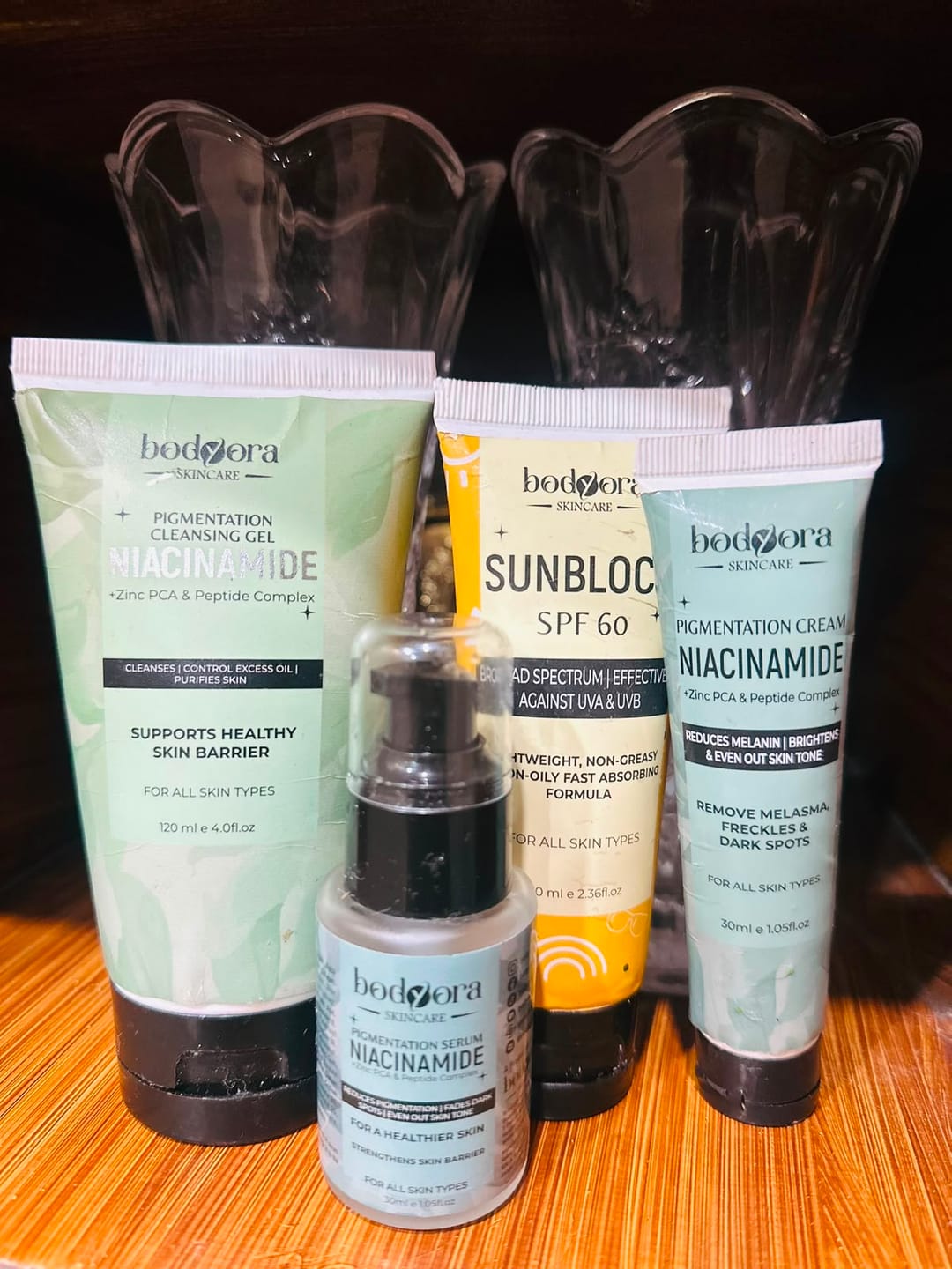 Customer photo review of Pigmentation Bundle