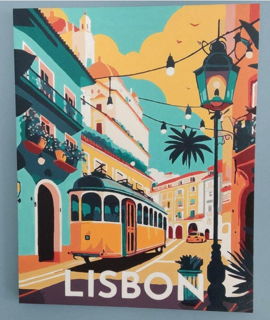 Customer photo review of Affiche Vintage Lisbonne