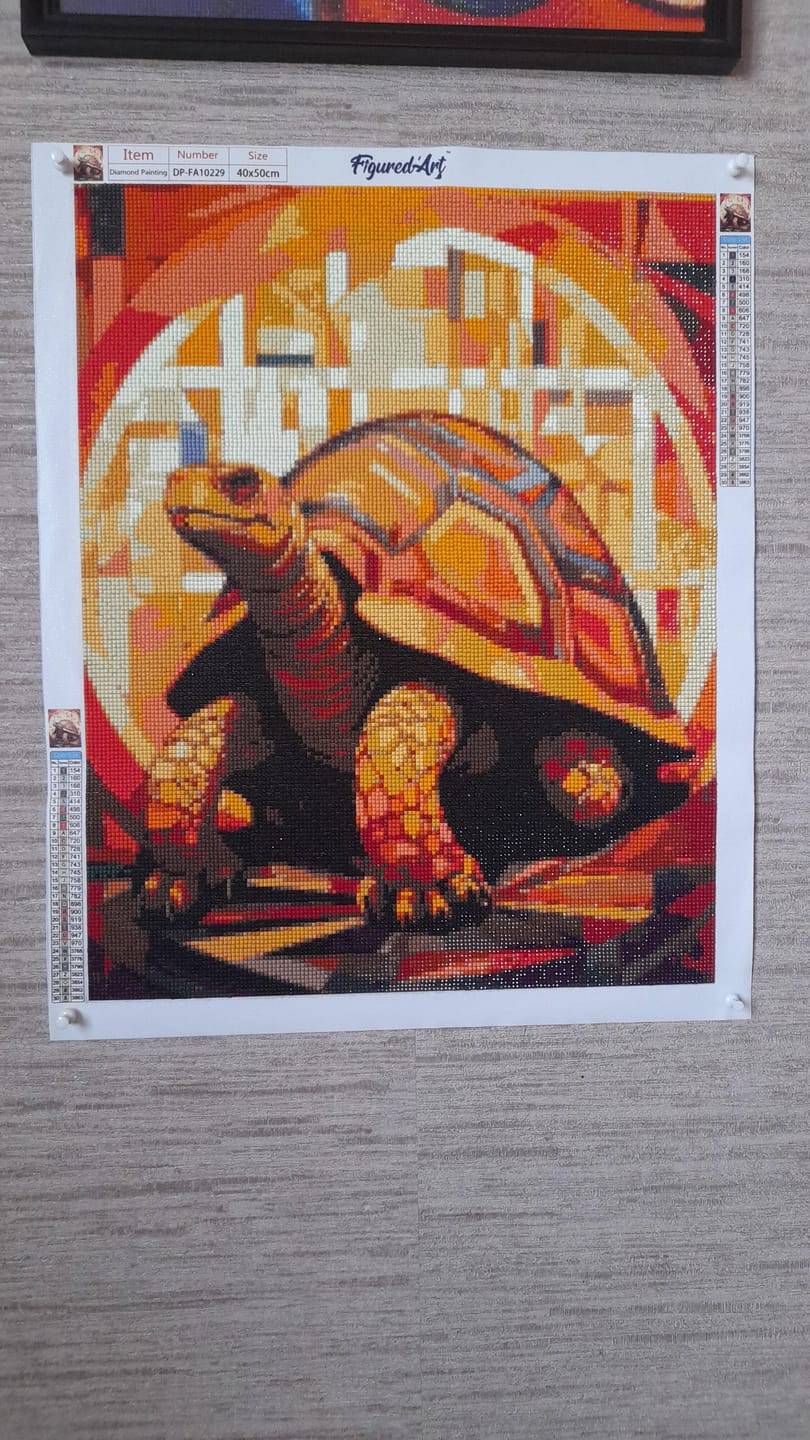 Customer photo review of Broderie Diamant - Tortue Art Déco