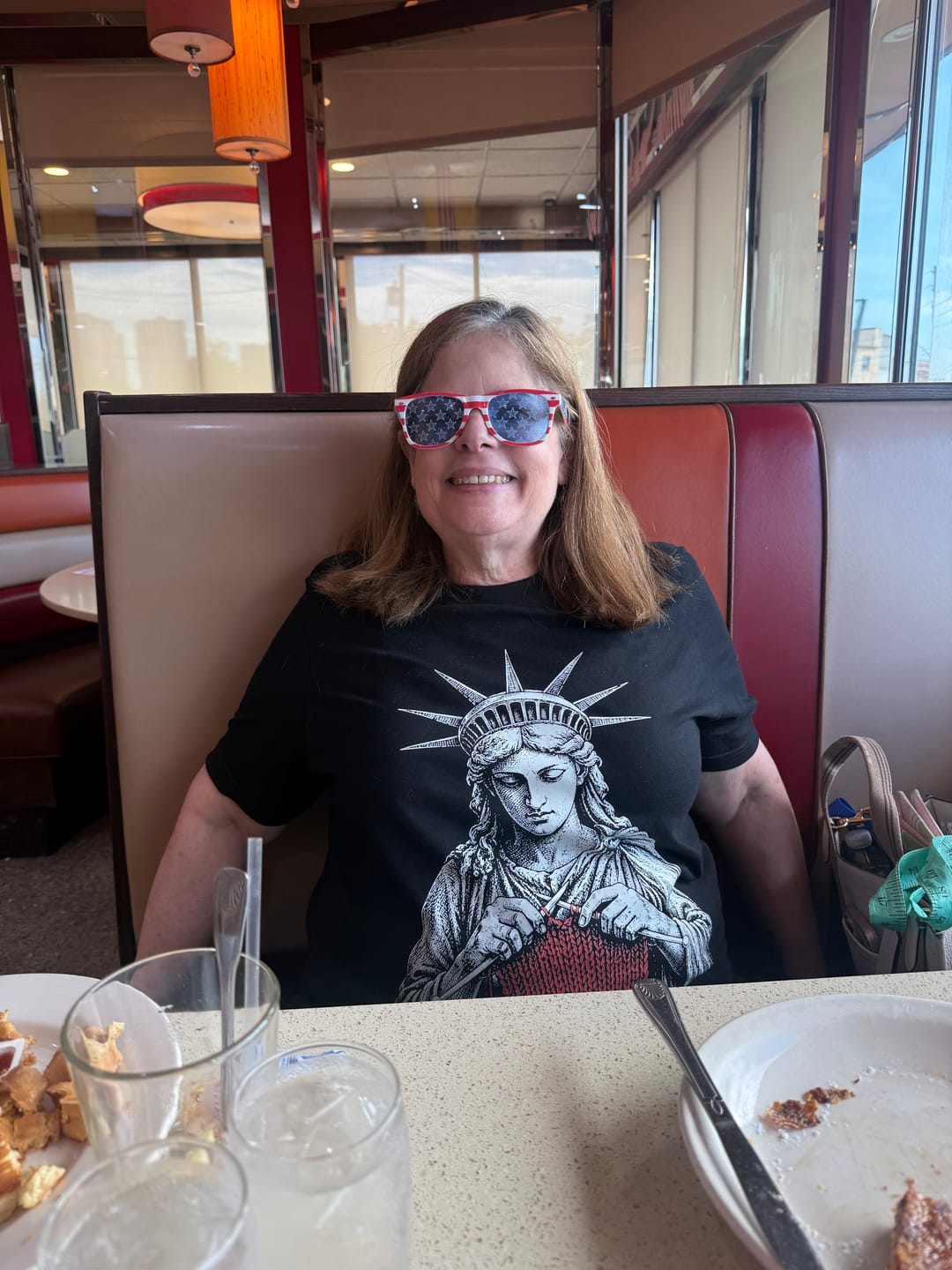 Customer photo review of Knitting For Liberty T-shirt
