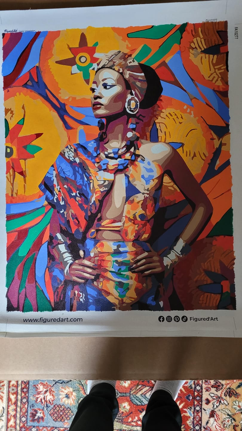 Customer photo review of Femme Africaine traditionnelle