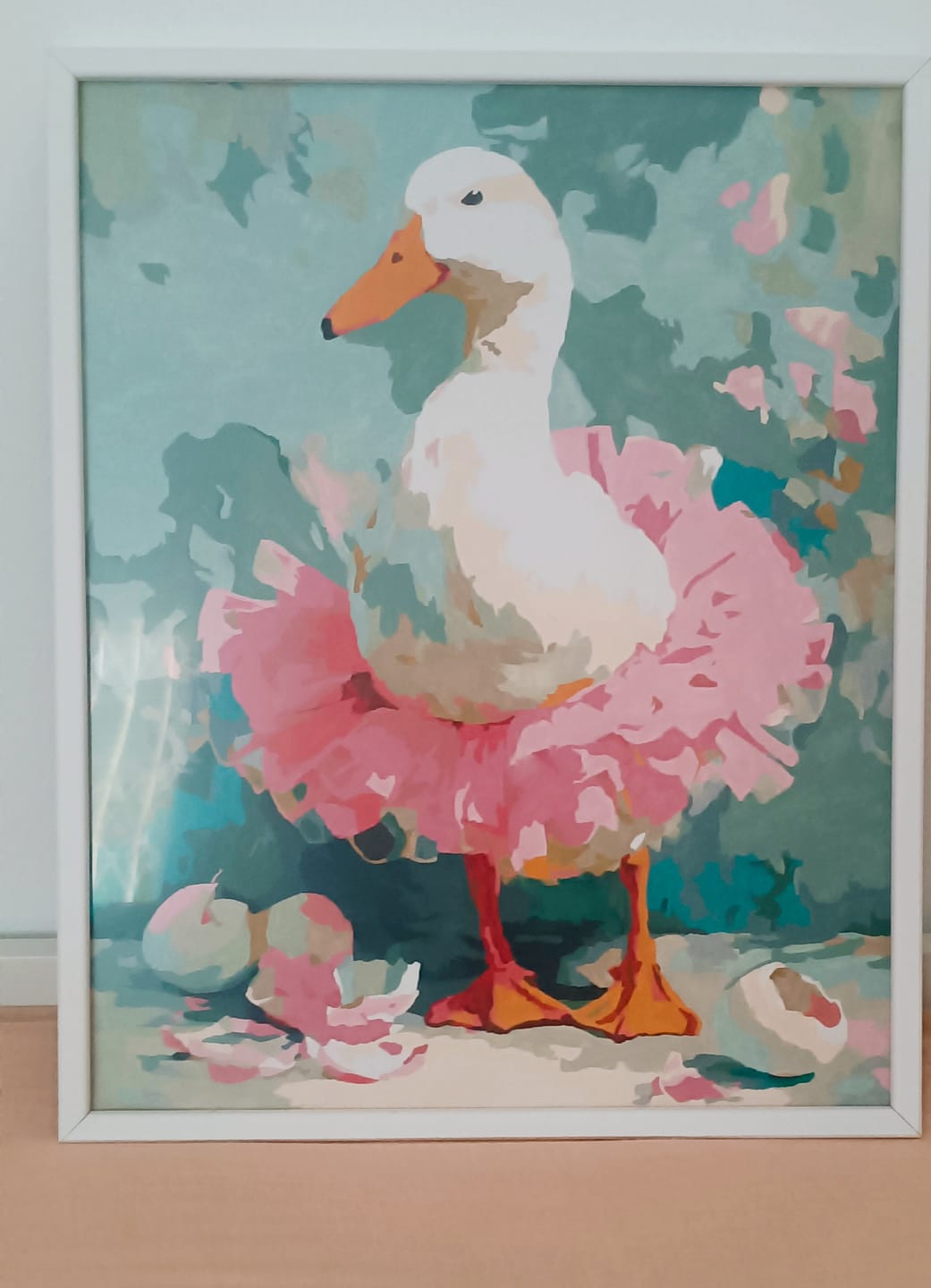 Customer photo review of The Goose Ballerina | Paint by Number