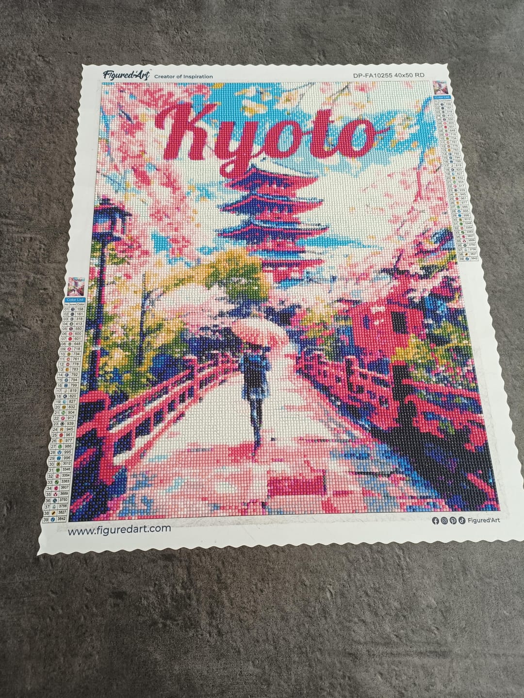 Customer photo review of Broderie Diamant - Kyoto en fleurs