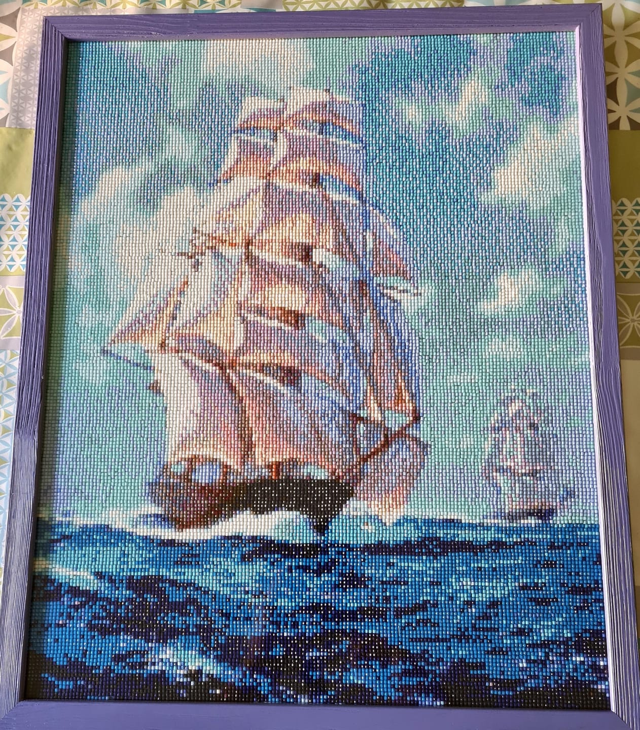 Customer photo review of Diamond Painting Personnalisé