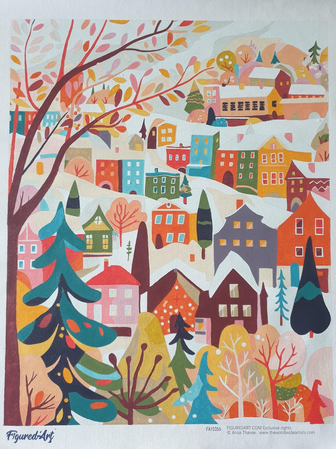 Customer photo review of Village Hivernal Coloré