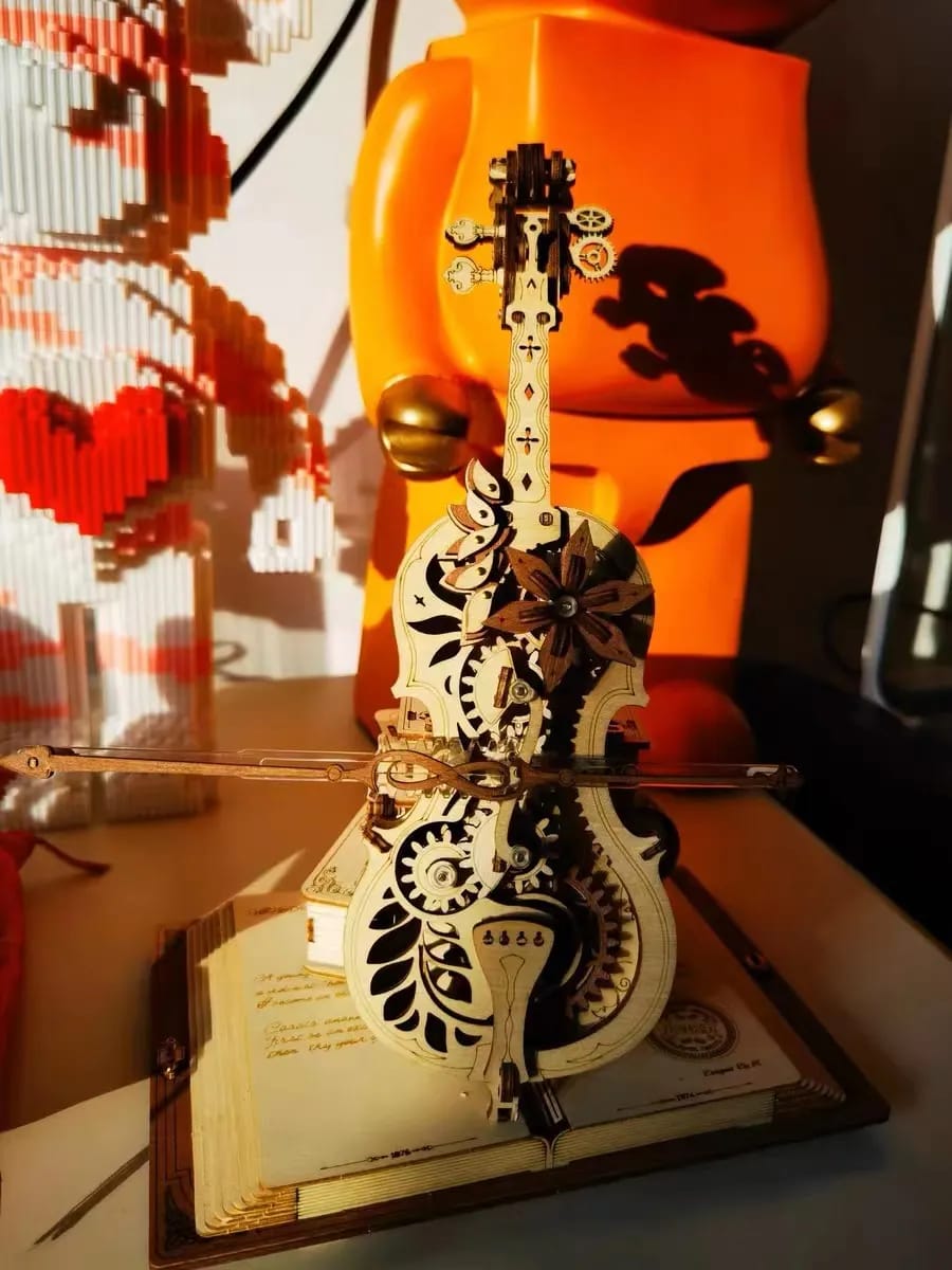 Customer photo review of Puzzle 3D Violoncelle magique