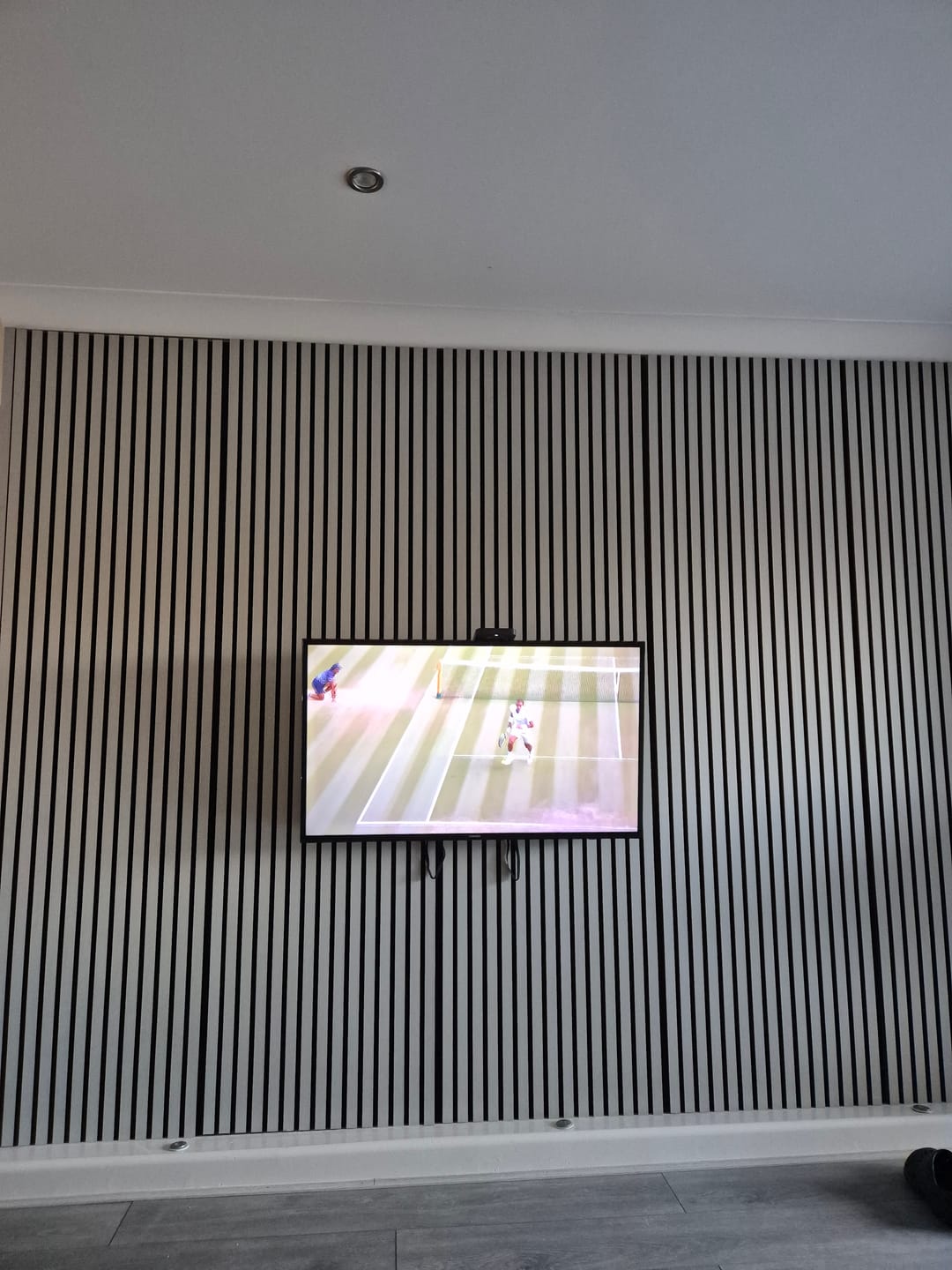 Customer photo review of Acoustic Slat Panel End Trim