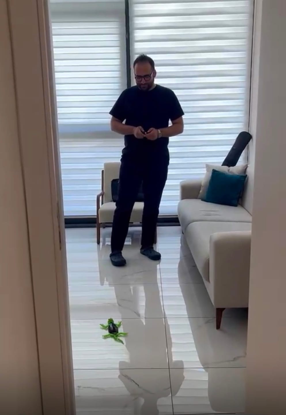 Customer photo review of TinyMini™ Uzaktan Kumandalı Duvar ve Tavana Tırmanabilen Kertenkele