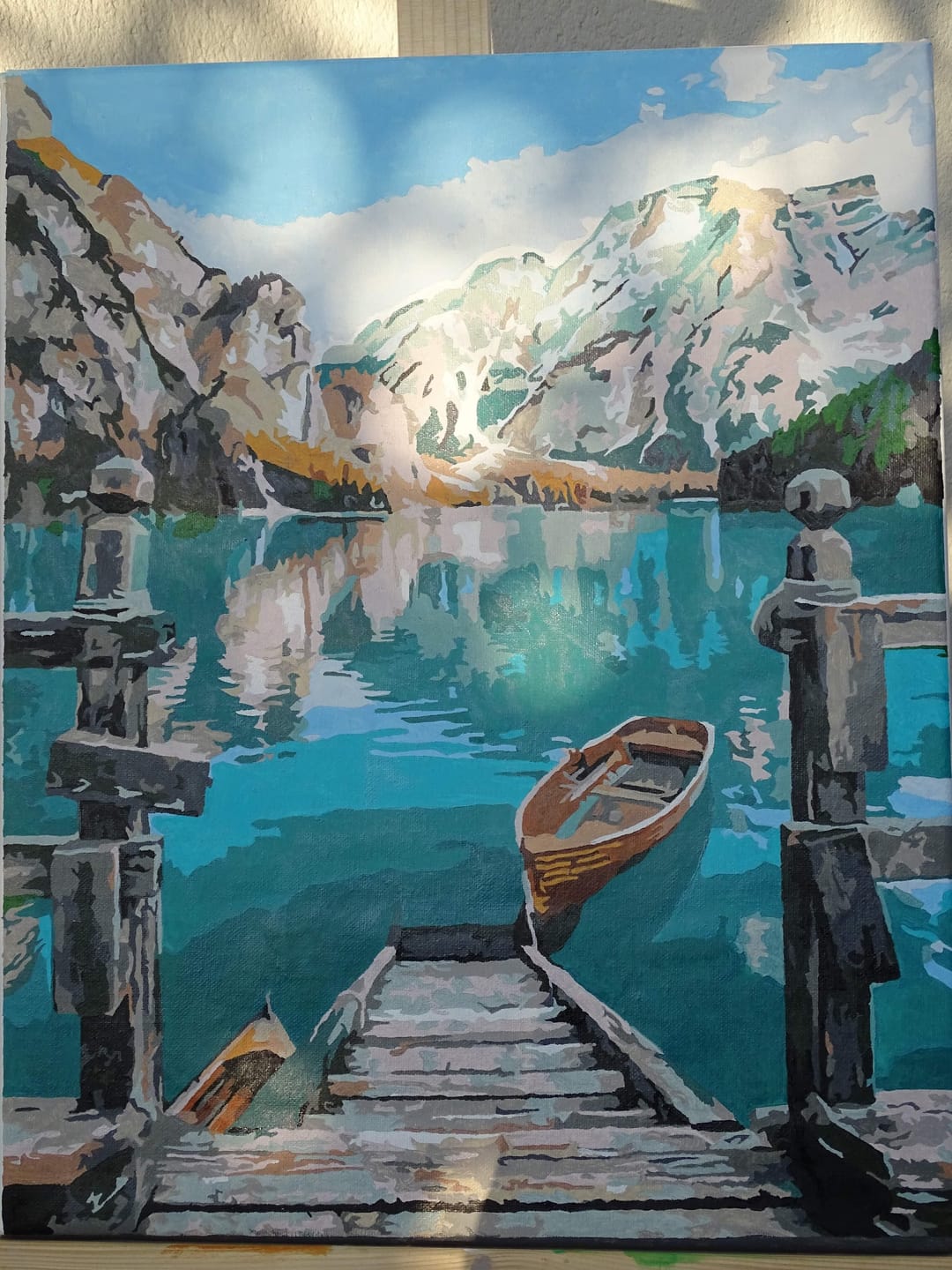 Customer photo review of Barque sur un Lac de Montagne