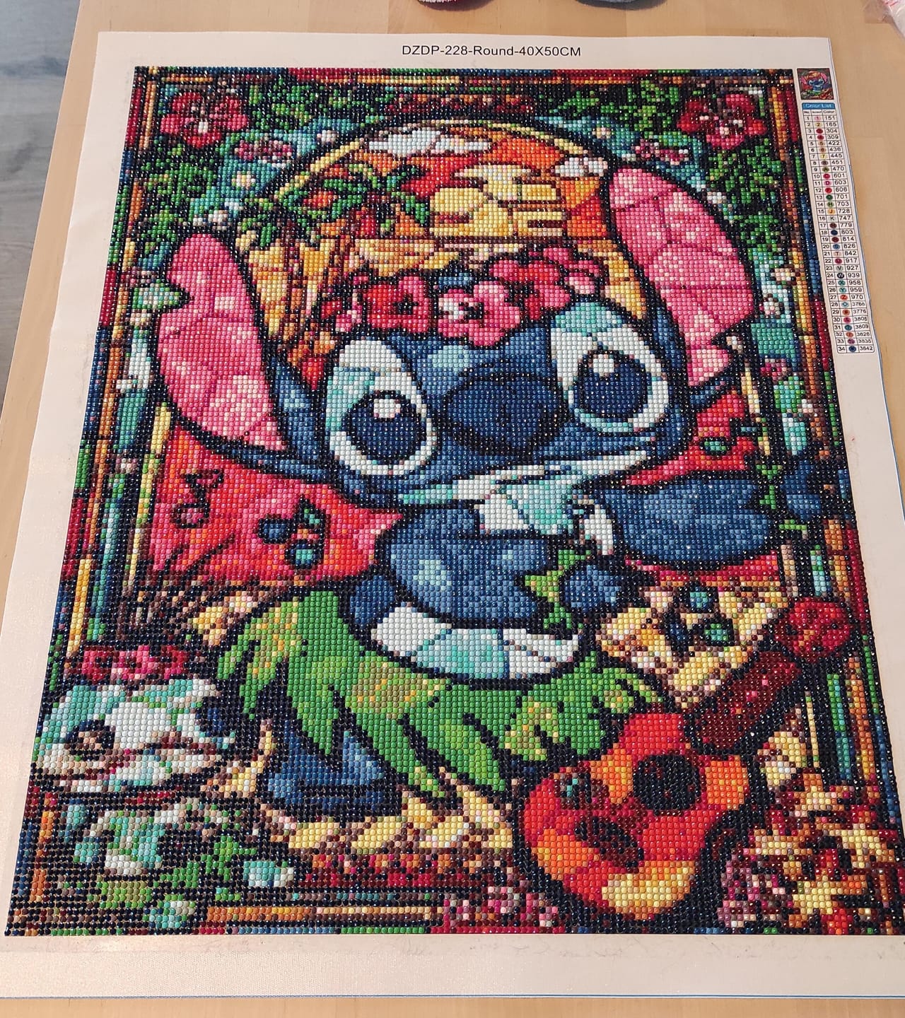 Customer photo review of Broderie Diamant - Animal et Mosaïque