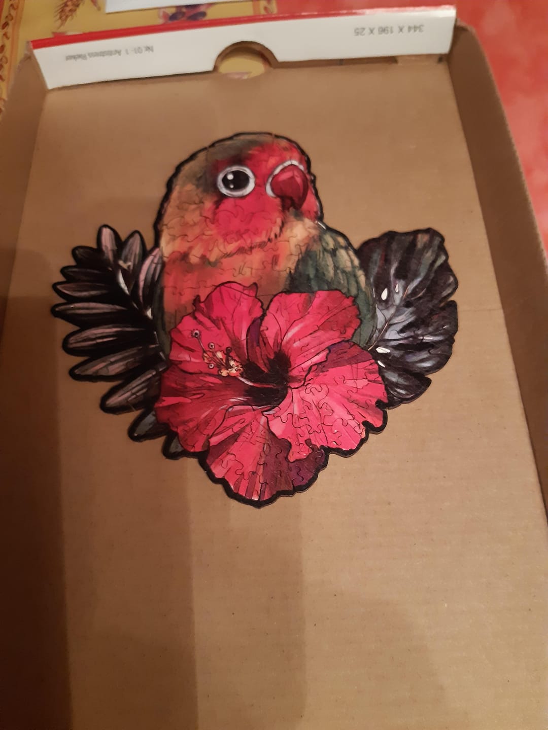 Customer photo review of Puzzle 2D en Bois - Petit Perroquet