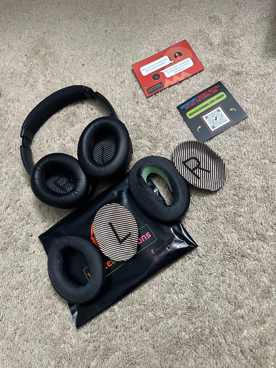Customer photo review of Bose QC35 Replacement Ear Pads