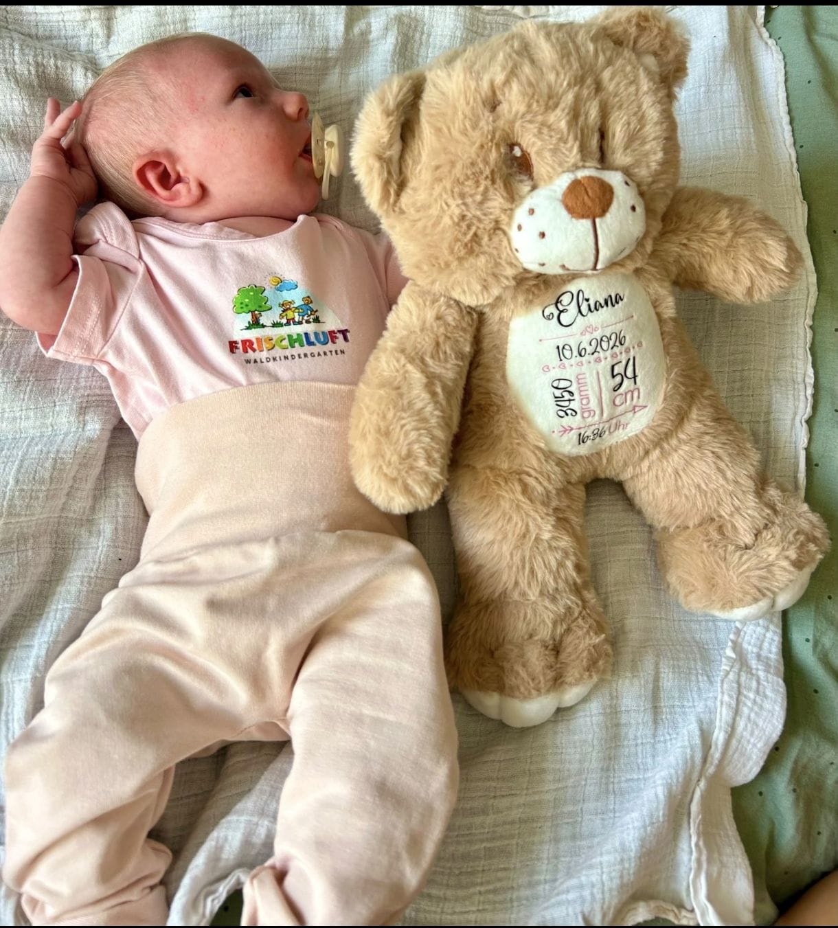 Customer photo review of Zur Geburt - Kinder-Kuschelbär