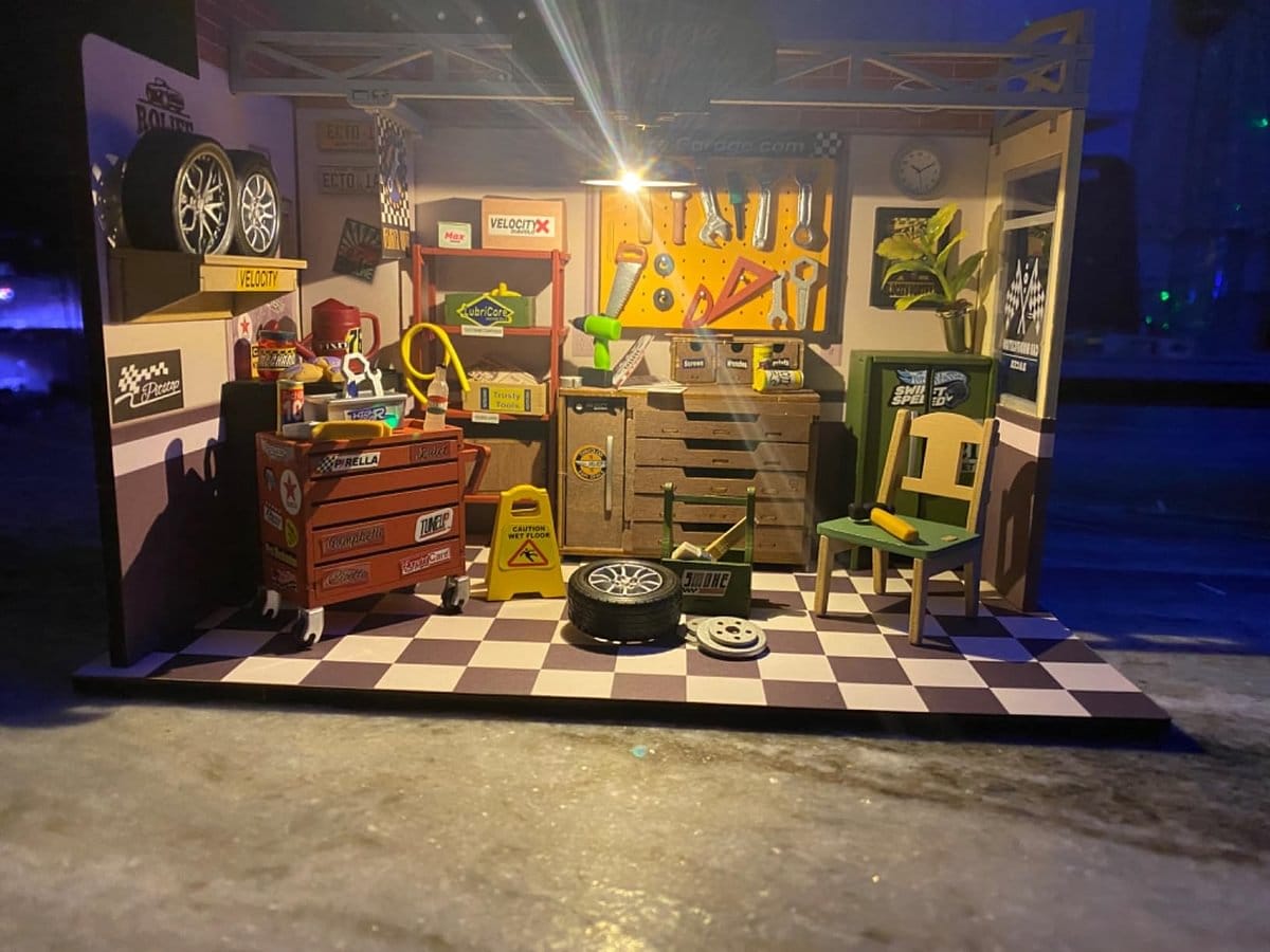 Customer photo review of Maison miniature Atelier de garage