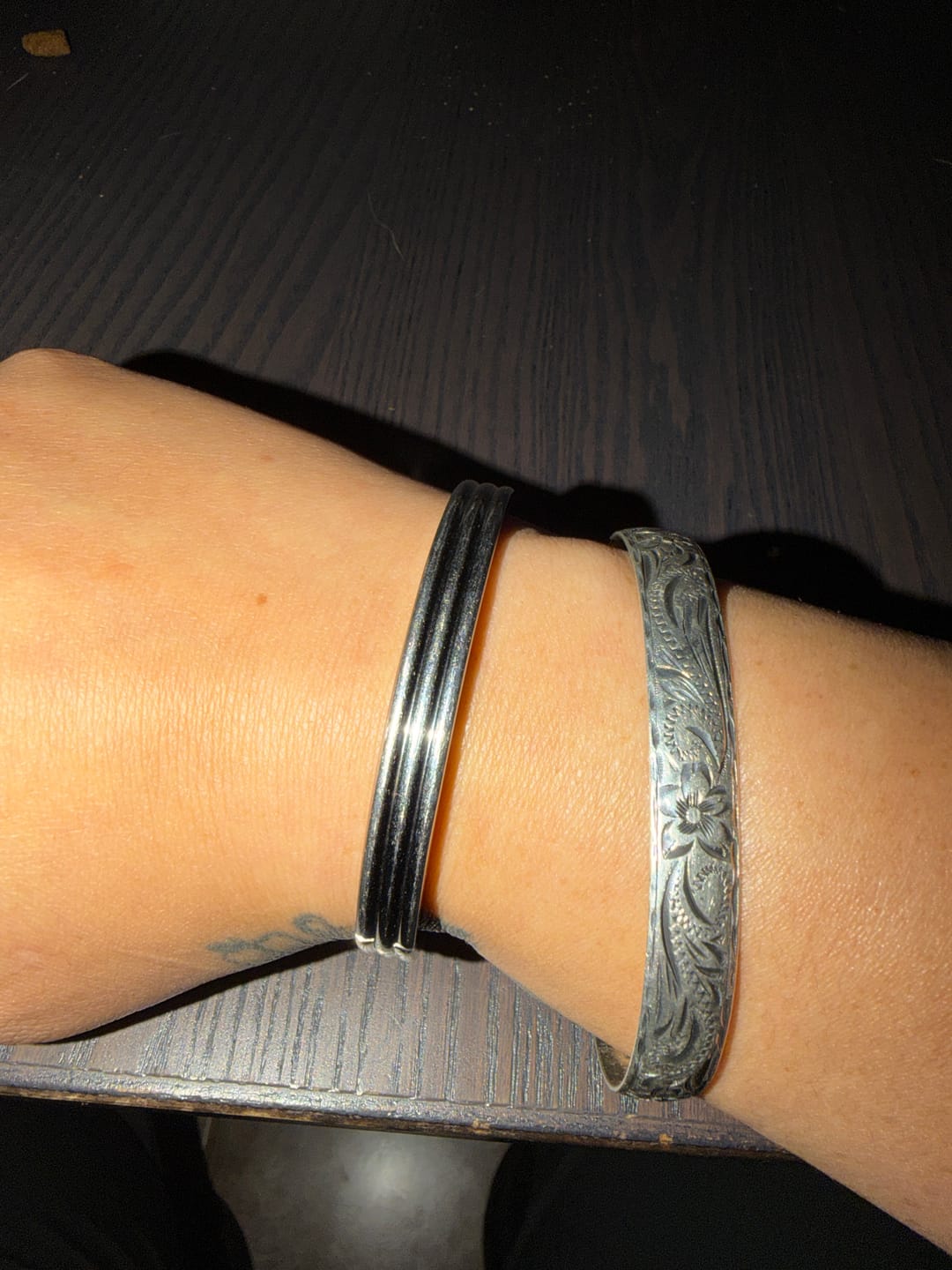 Customer photo review of Chunky Layered Bangle