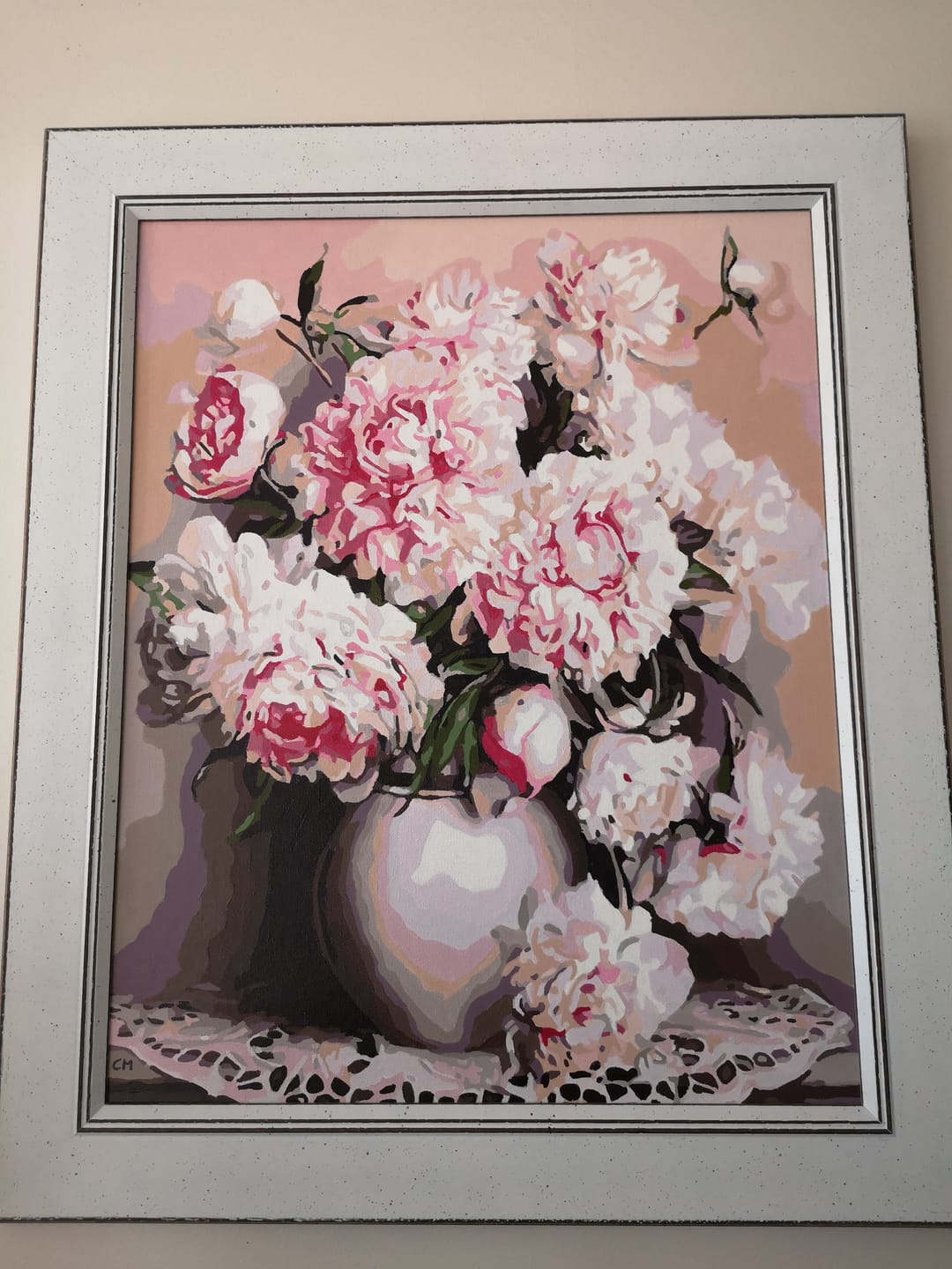 Customer photo review of Vase de Pivoines