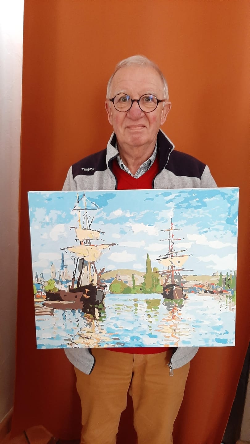 Customer photo review of Bateaux Navigant sur la Seine à Rouen - Monet