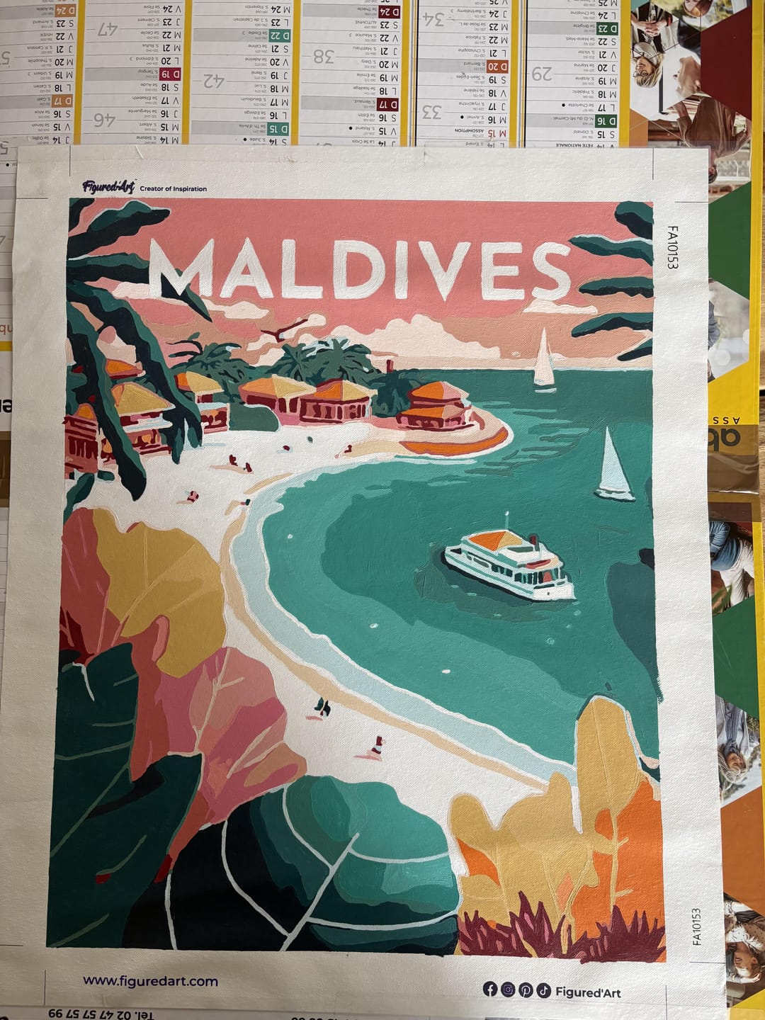 Customer photo review of Affiche Vintage Maldives