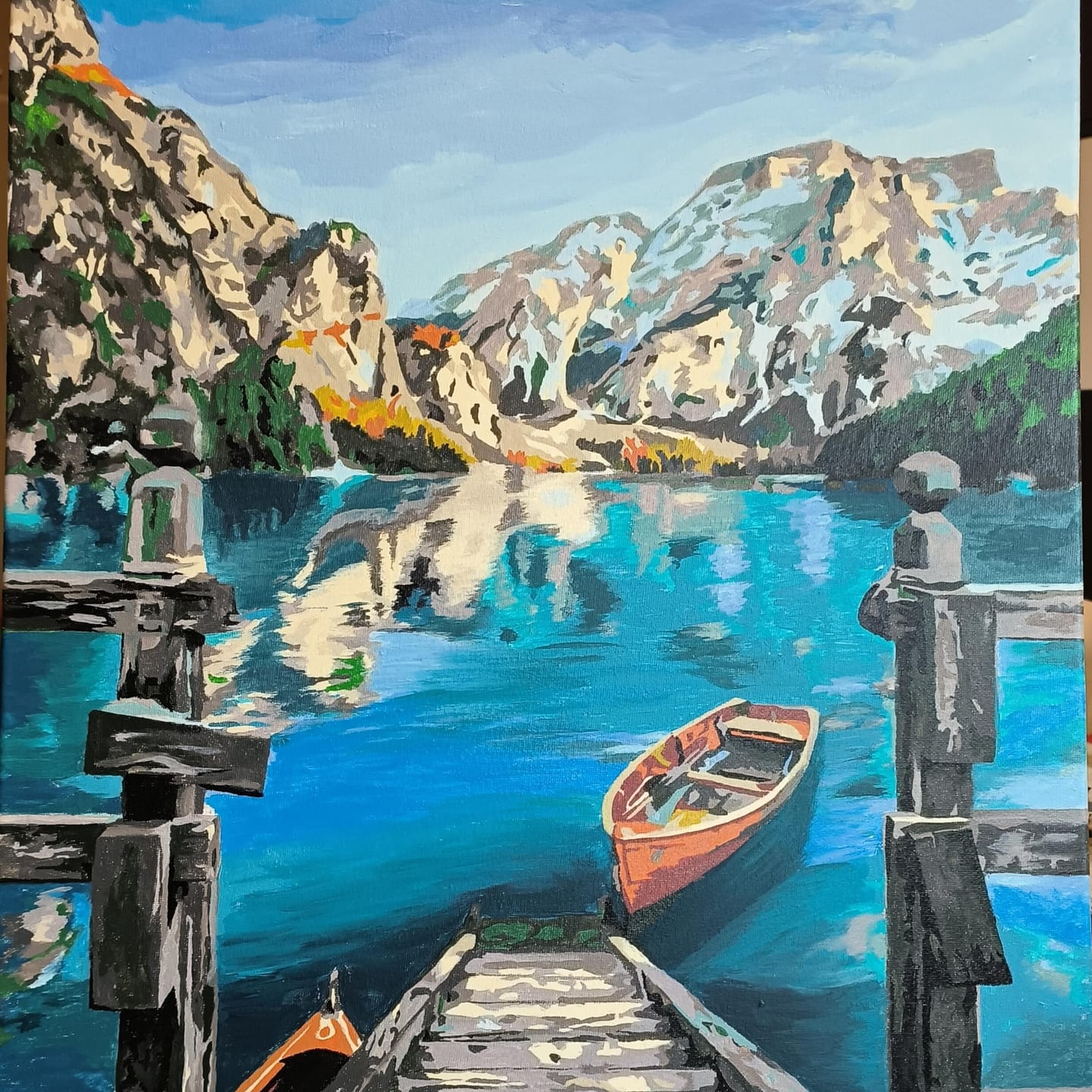 Customer photo review of Barque sur un Lac de Montagne
