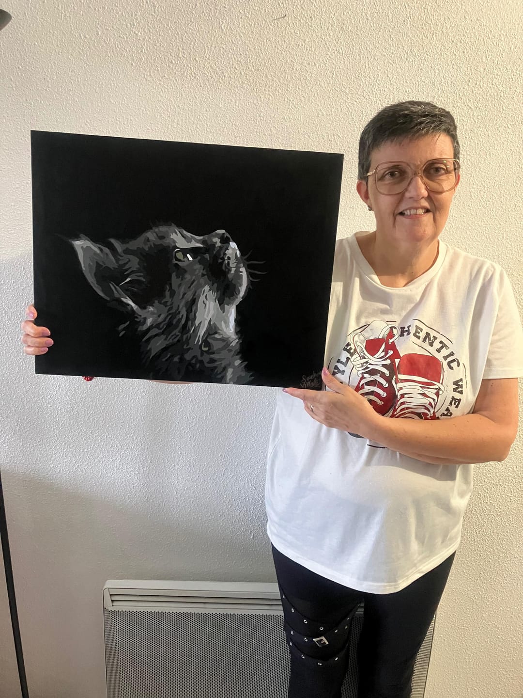 Customer photo review of Chat noir et gris