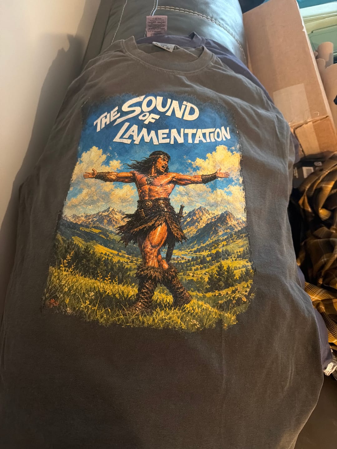 Customer photo review of The Sound of Lamentation Comfort Colors T-Shirt