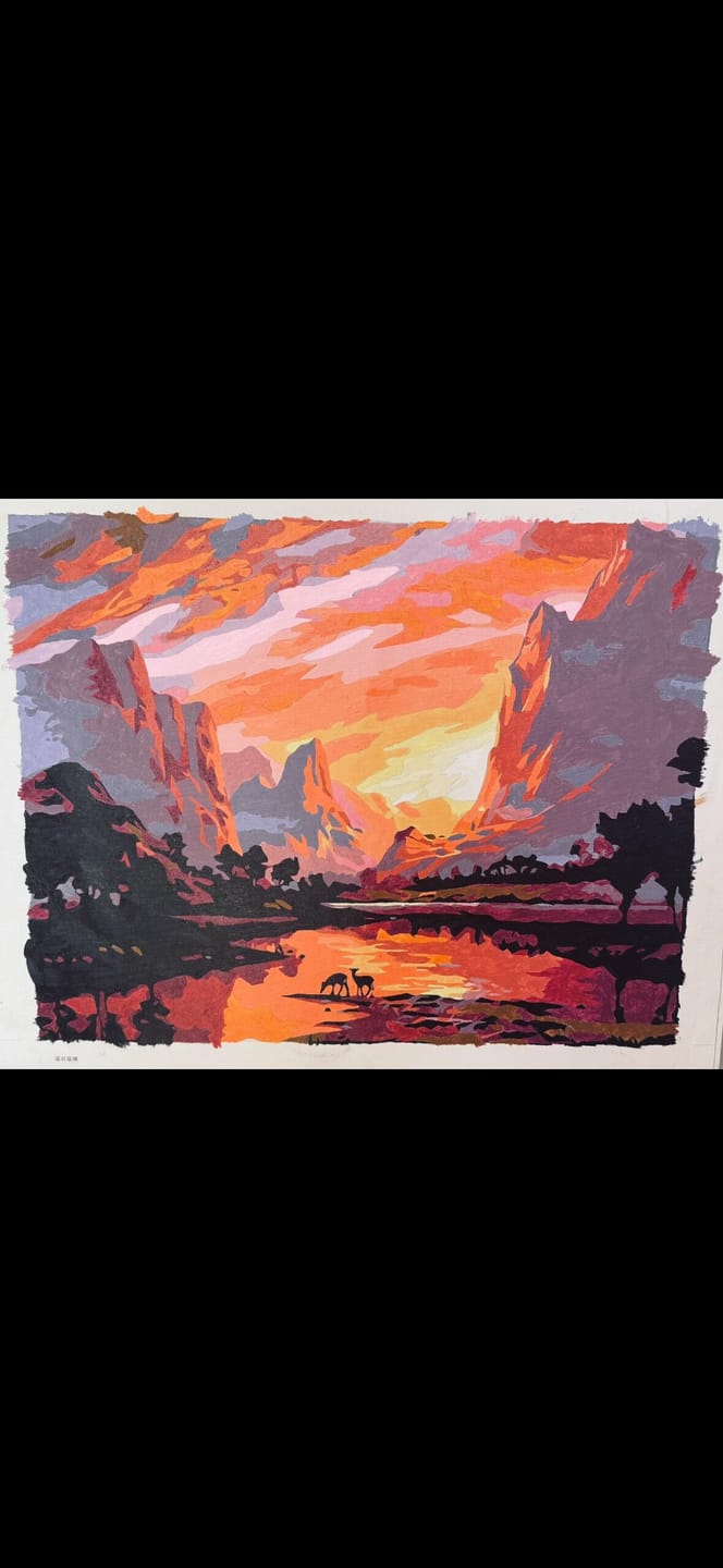 Customer photo review of Lac et paysage montagneux