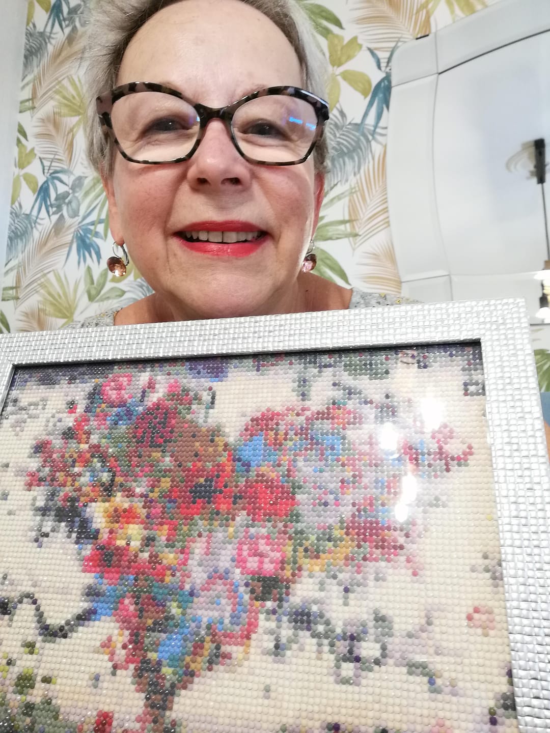 Customer photo review of Broderie Diamant - Coeur Graffiti