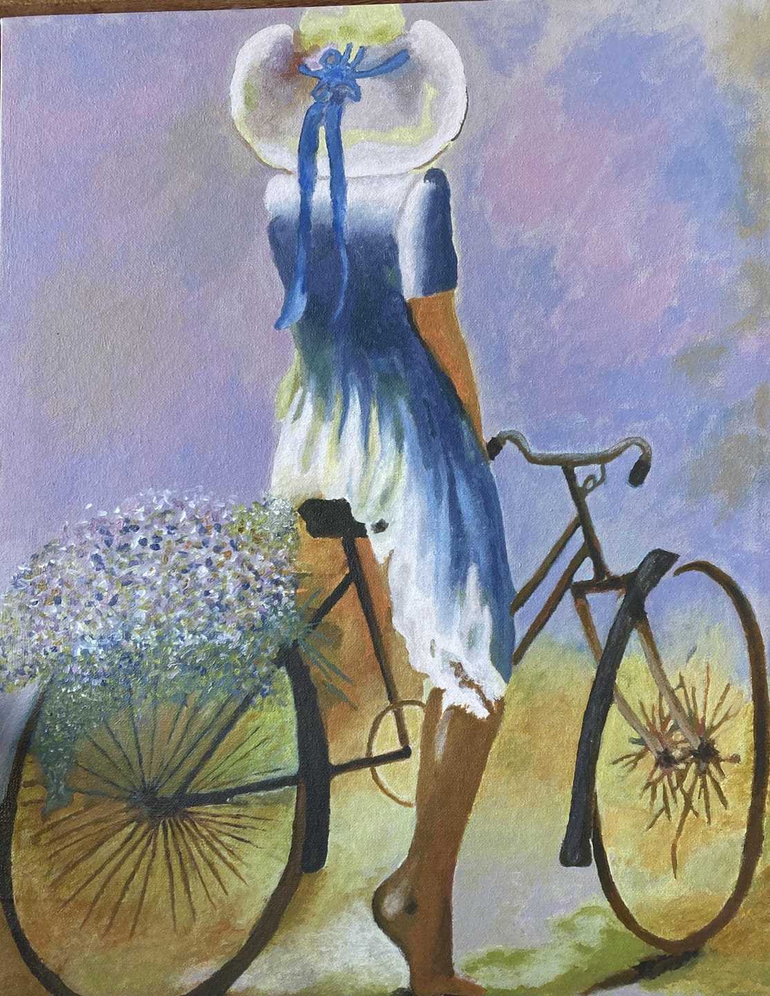 Customer photo review of Jeune femme à bicyclette