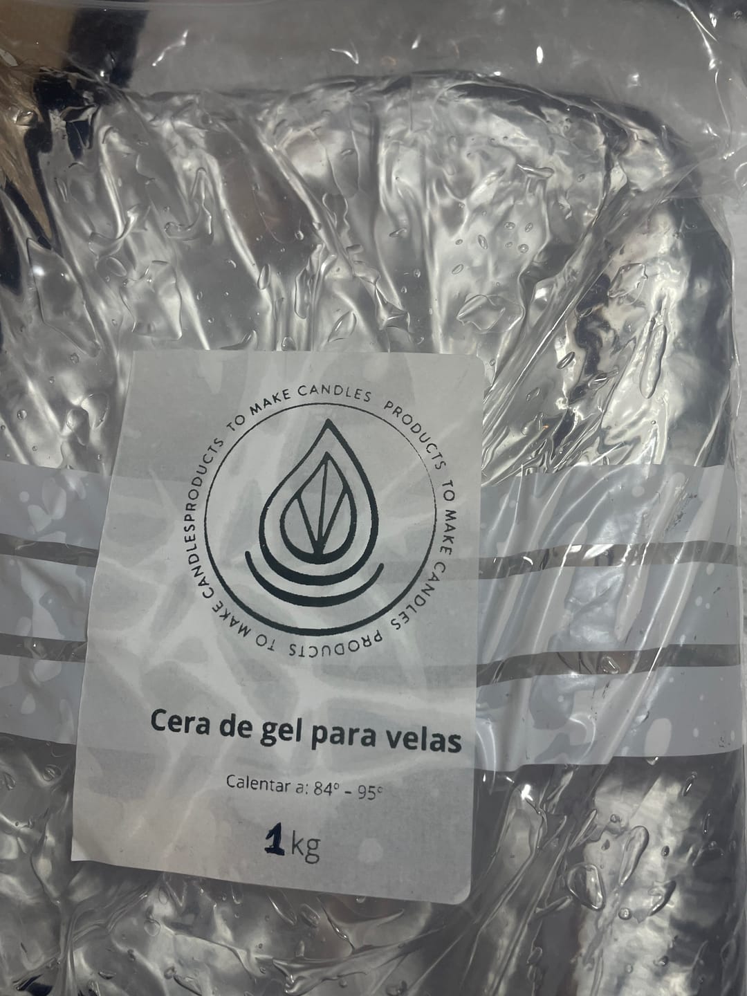 Customer photo review of Gel para velas
