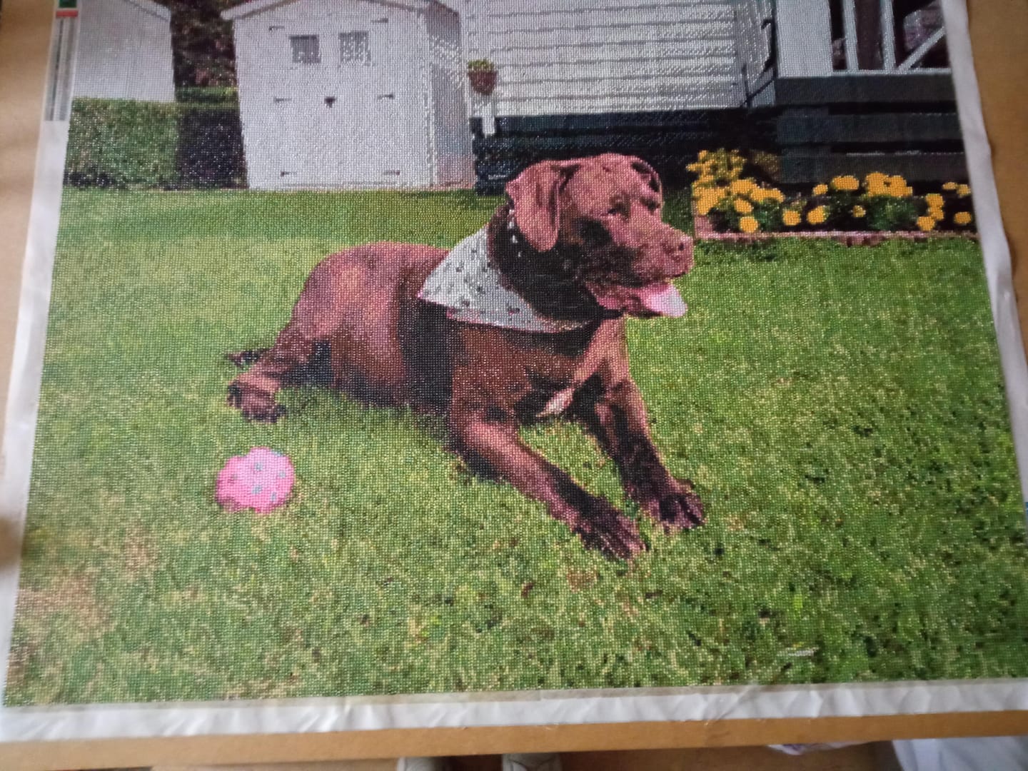 Customer photo review of Diamond Painting Personnalisé