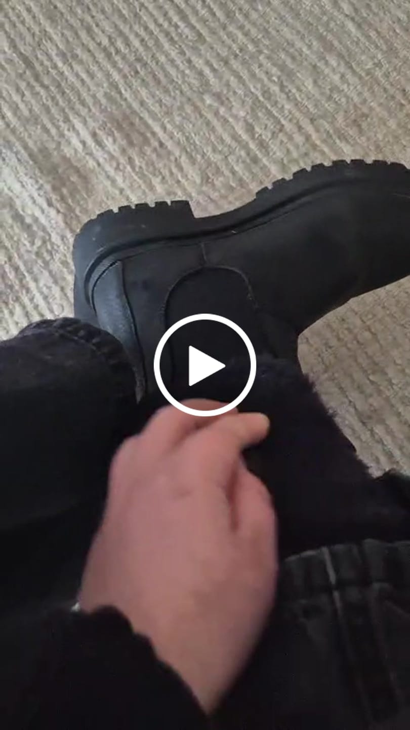 Customer video review of Botín Original 2 Negro Rústico Mujer