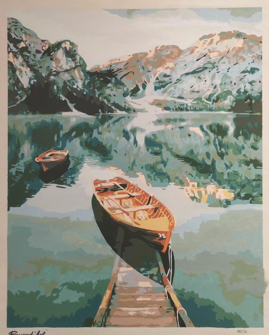 Customer photo review of Barque et lac de montagne