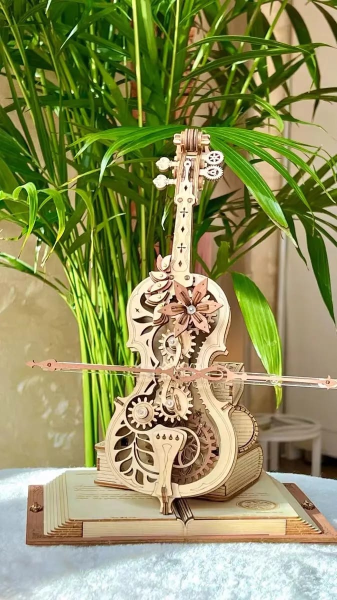 Customer photo review of Puzzle 3D Violoncelle magique
