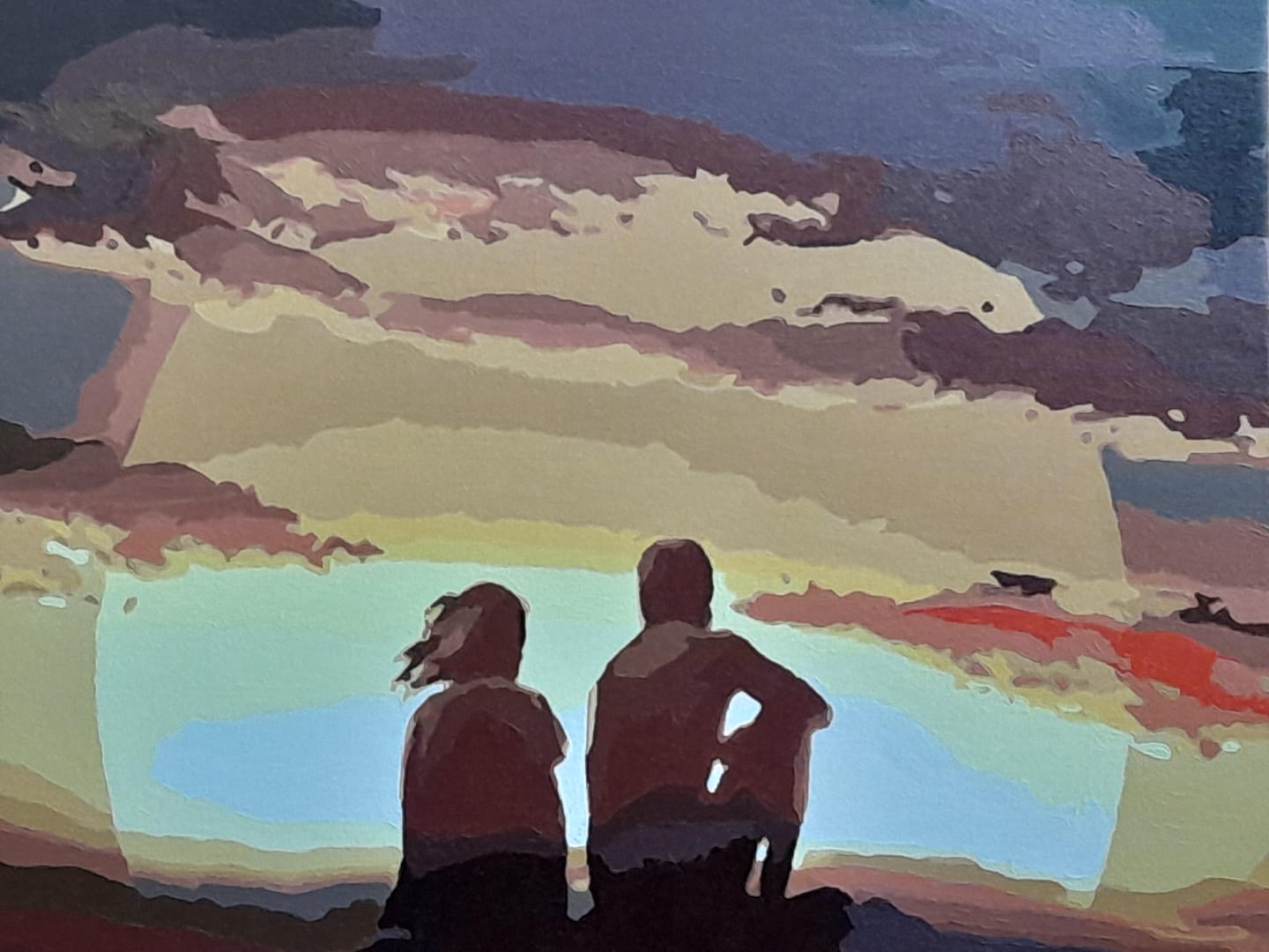 Customer photo review of Couple regardant le Coucher du Soleil