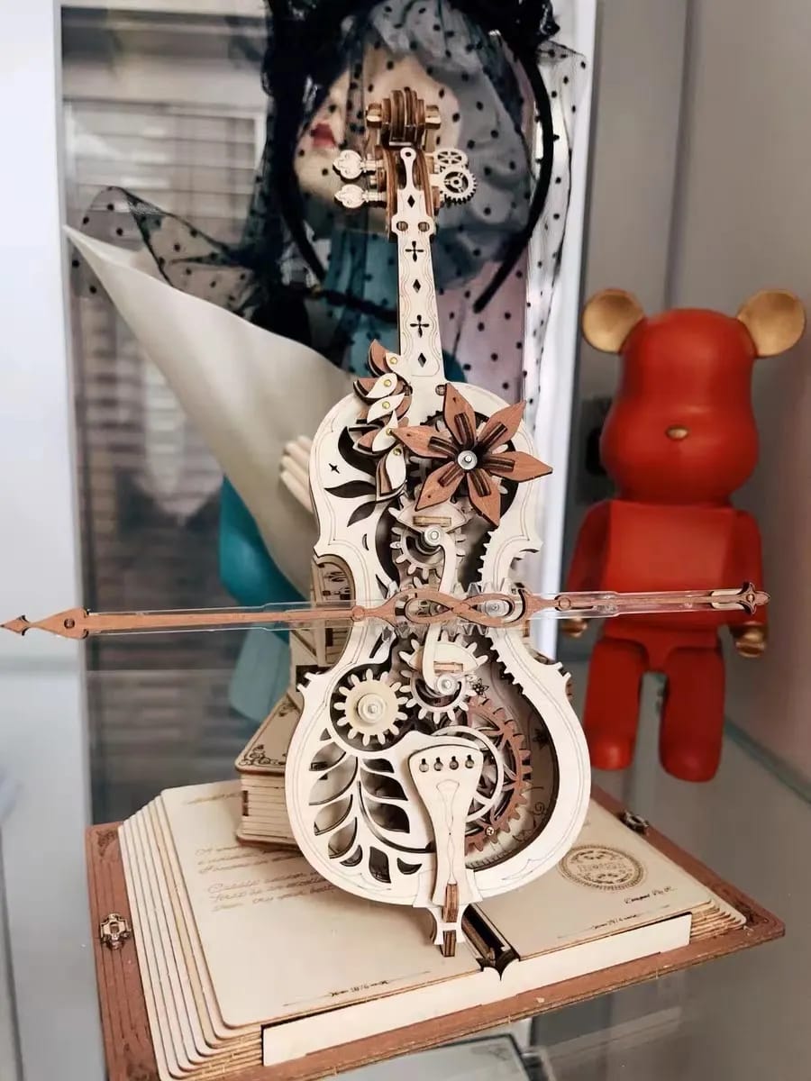 Customer photo review of Puzzle 3D Violoncelle magique