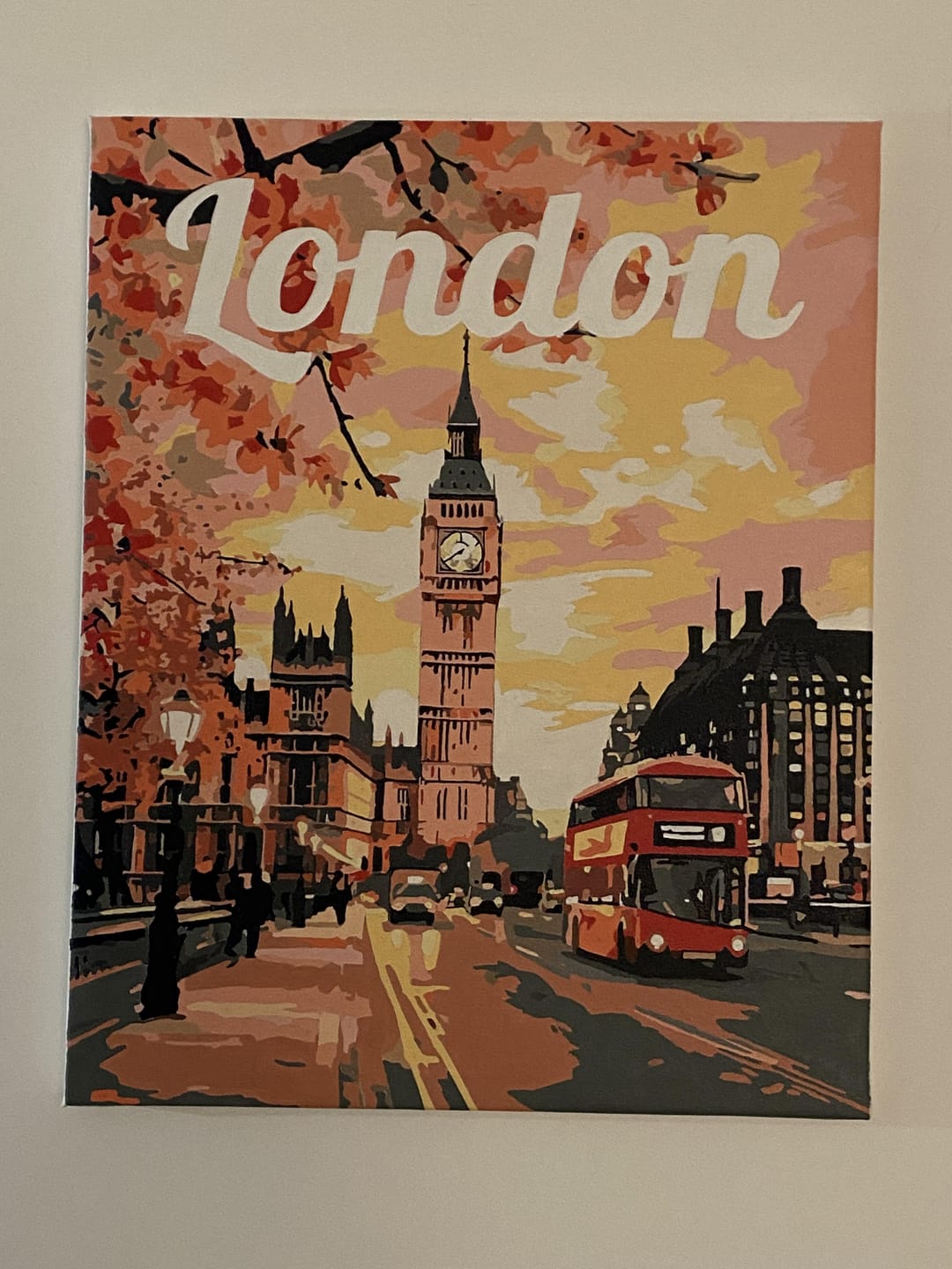 Customer photo review of Affiche de voyage Londres en fleurs