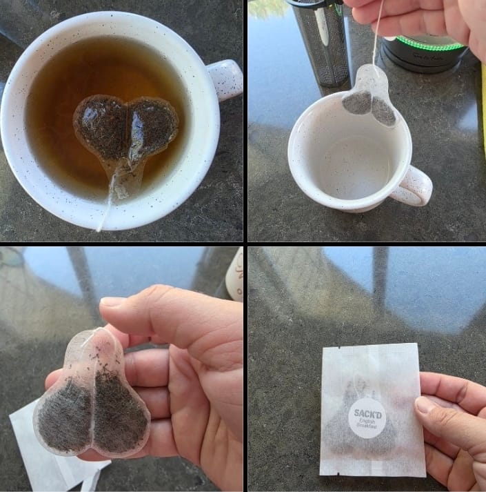 Customer photo review of English Breakfast SACK’D – Bold Black Tea