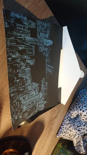 Customer photo review of Peinture à gratter - Hong Kong la Nuit