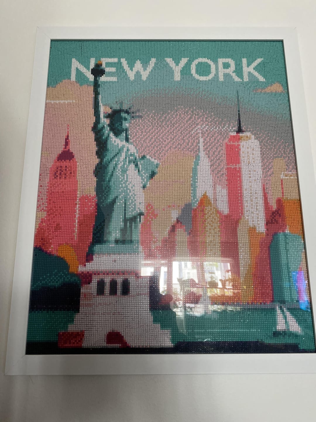 Customer photo review of Broderie Diamant - Affiche Poster New York