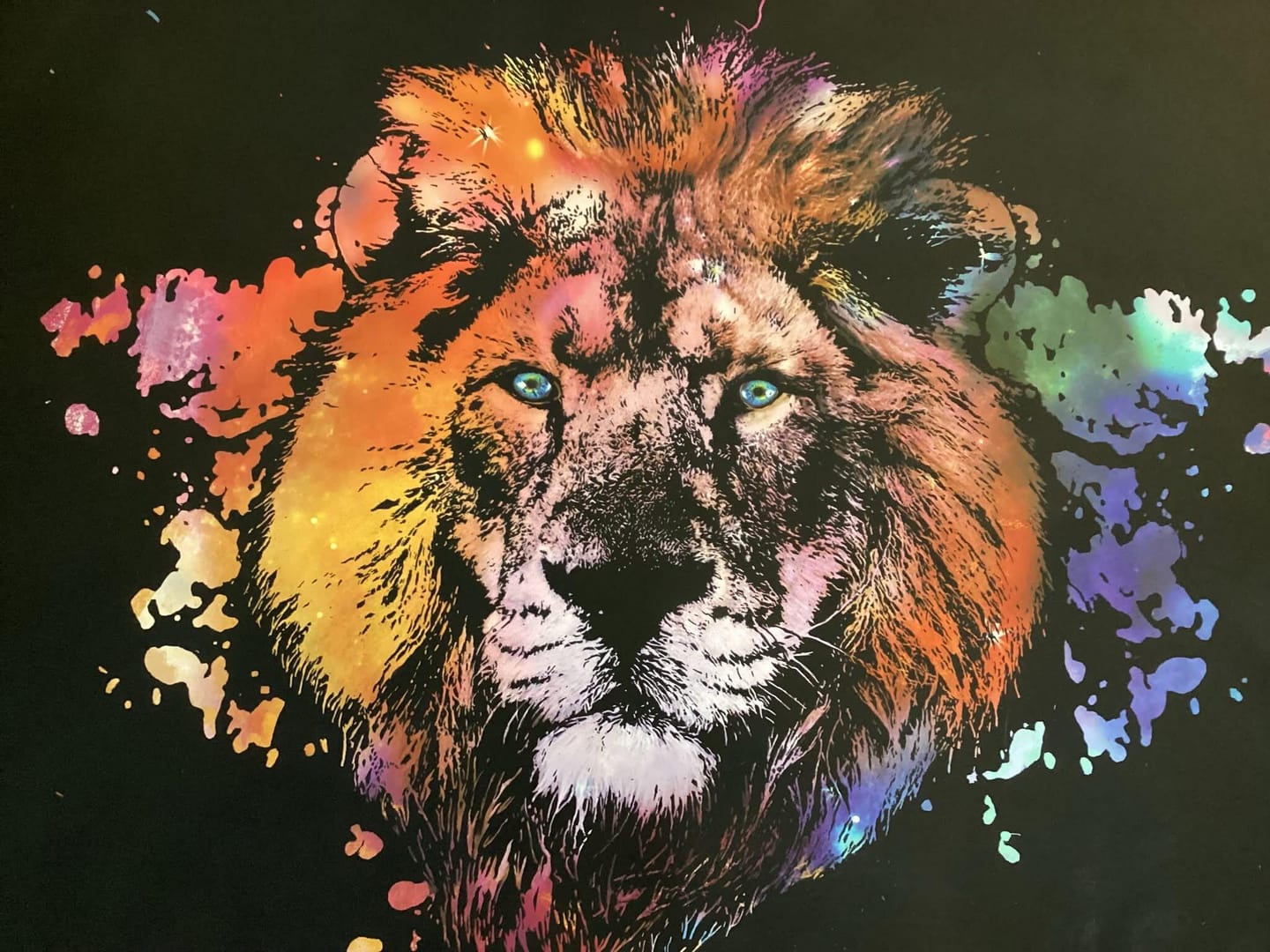 Customer photo review of Peinture à gratter - Lion
