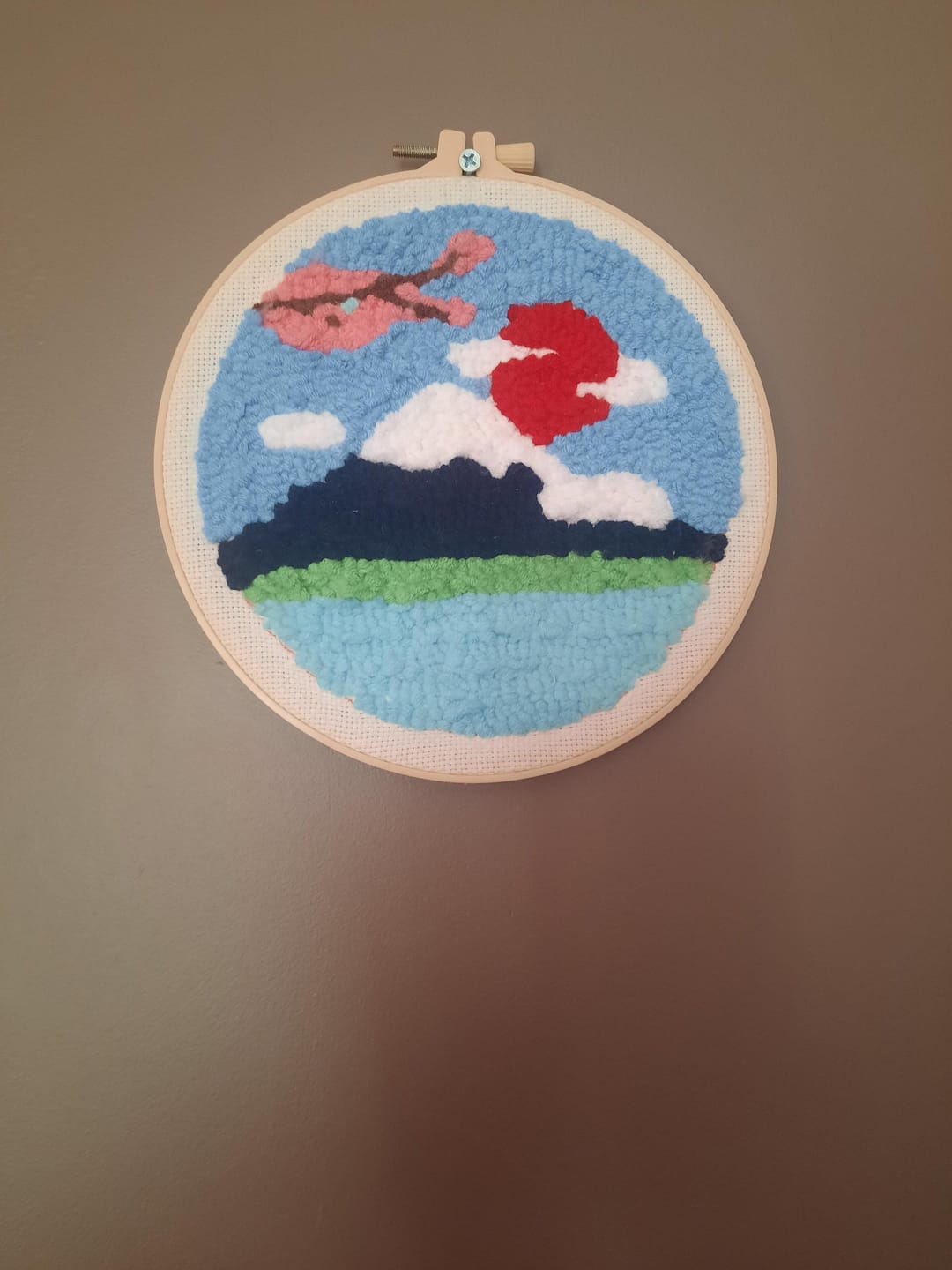 Customer photo review of Punch Needle Le Mont Fuji et Cerisier
