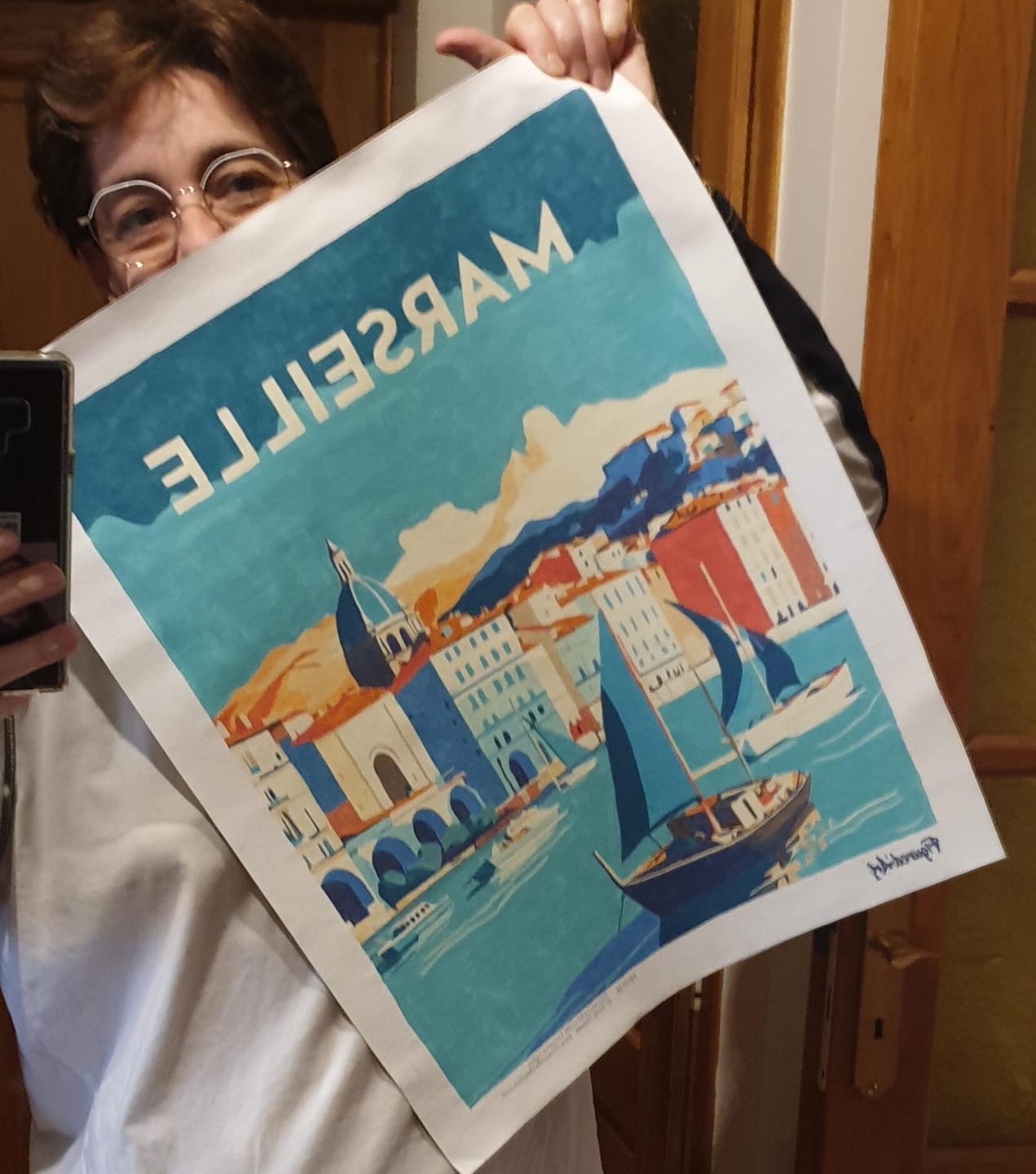 Customer photo review of Affiche Vintage Marseille